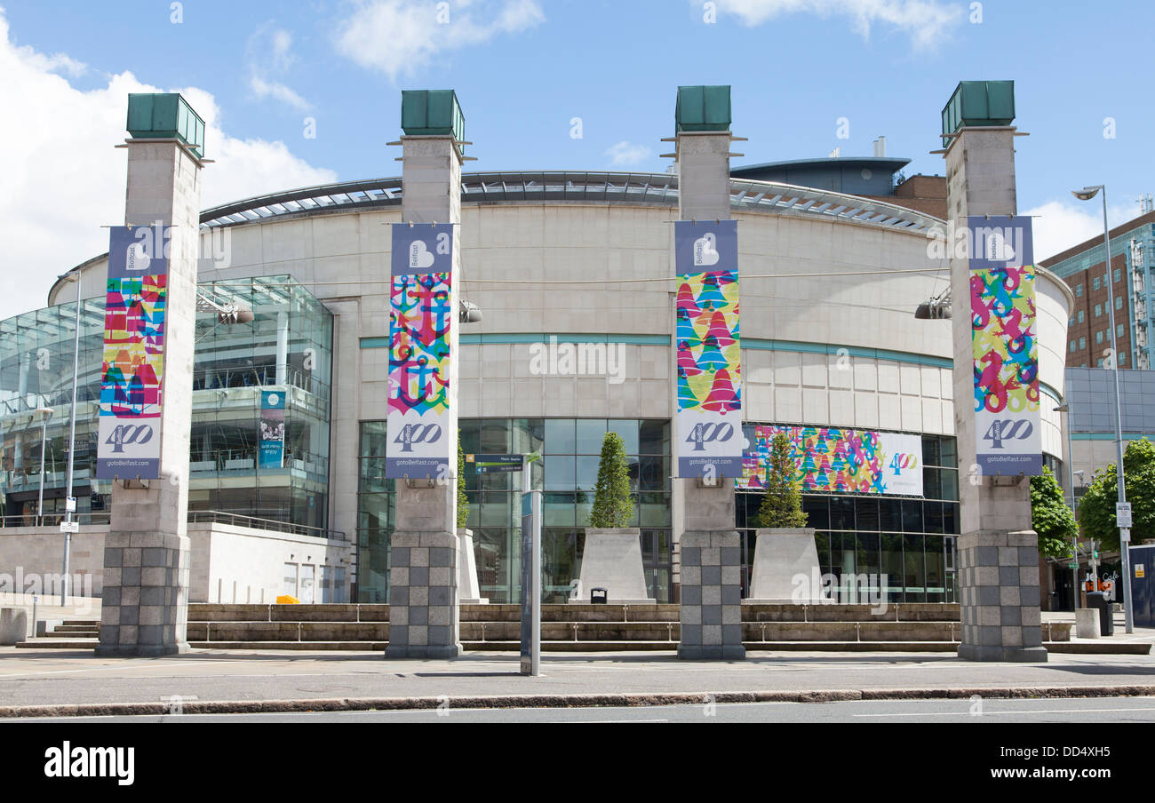 Waterfront Hall, 2 Lanyon Place, Belfast, Northern Ireland. Belfast's Waterfront Hall is a concert and conference centre. Stock Photo