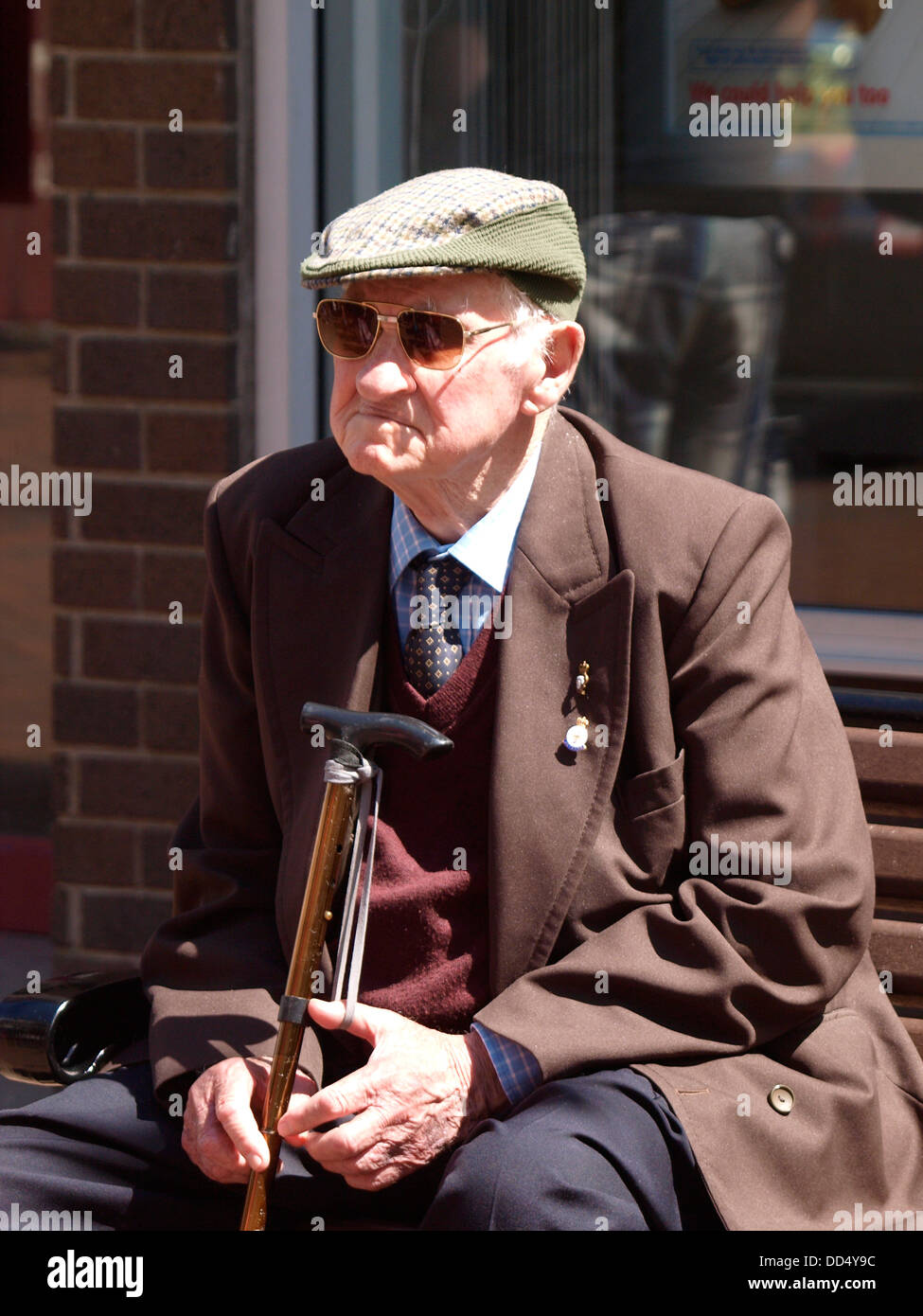 Portrait of an old man, UK 2013 Stock Photo