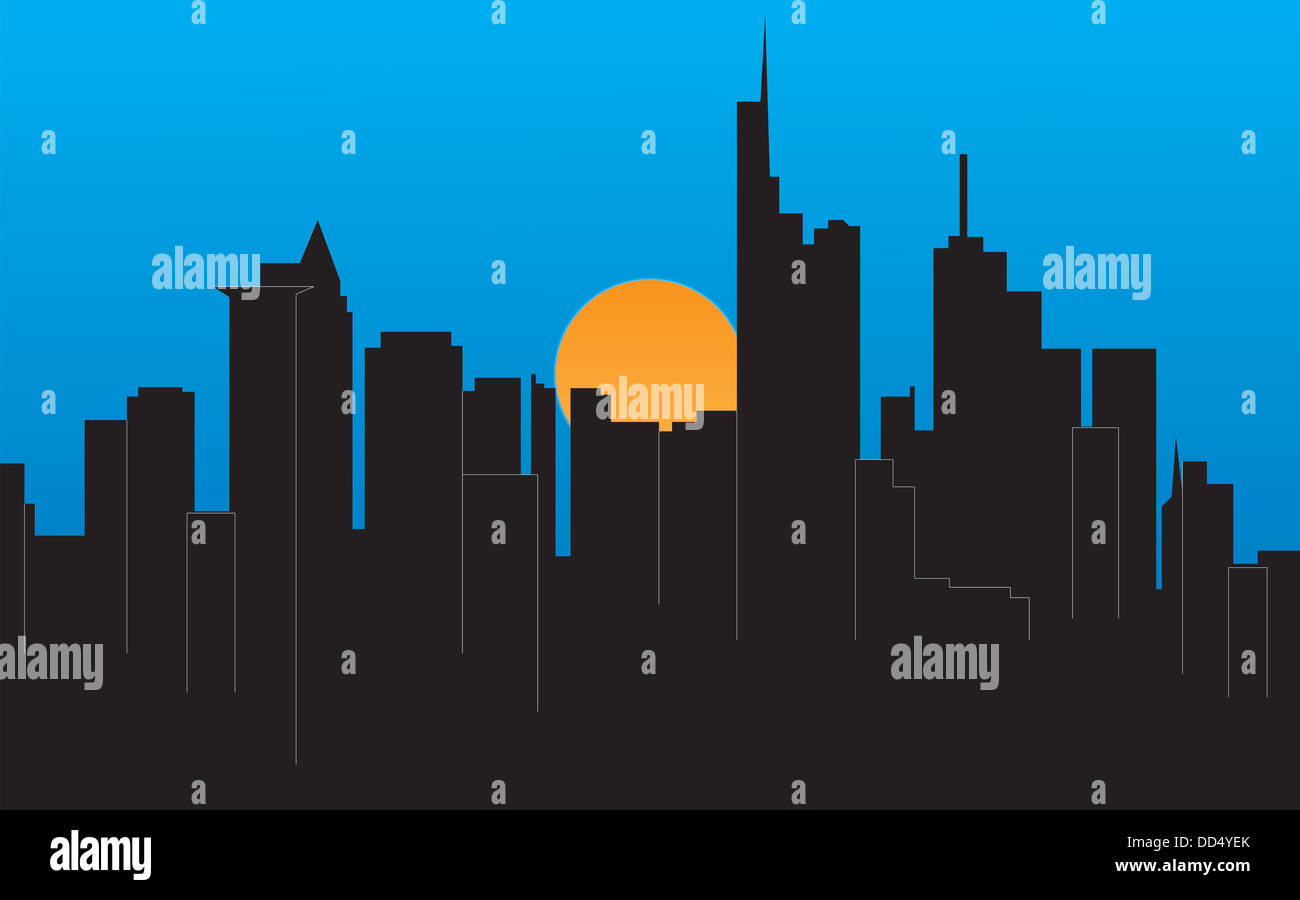 Mexico city skyline black and white hi-res stock photography and images ...