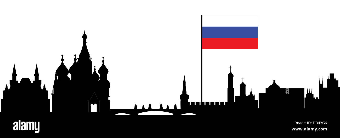 moscow skyline Stock Photo - Alamy