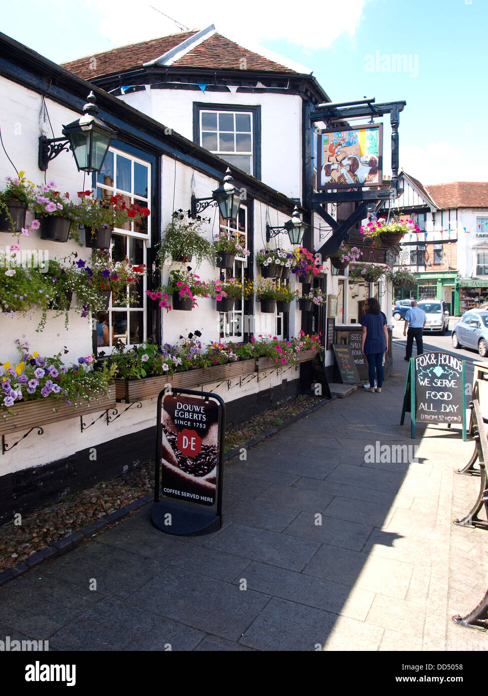 The Fox and Hounds Pub, Lyndhurst, New Forest, Hampshire, UK 2013 Stock Photo