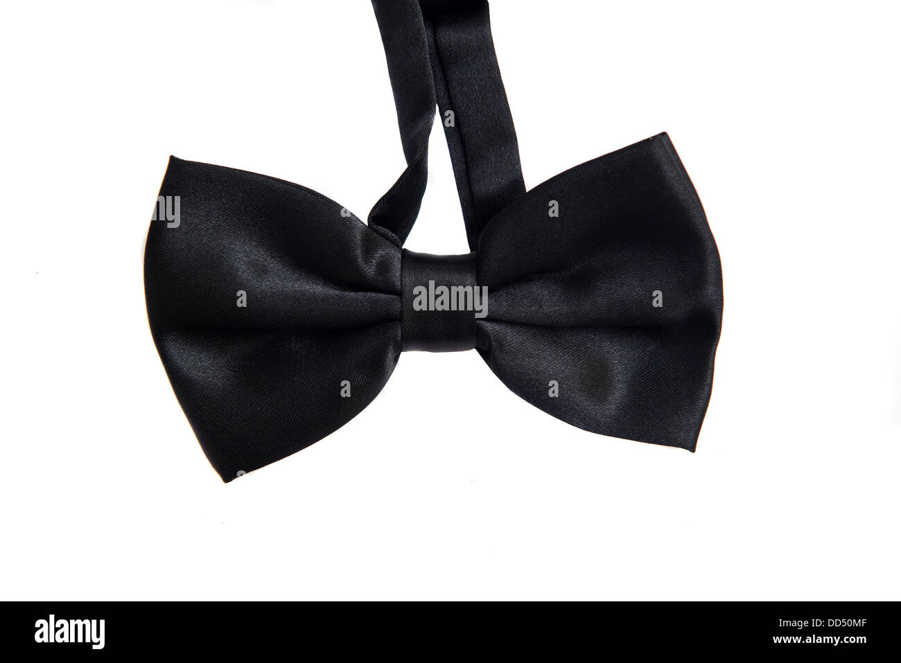 Black bow tie on white background Stock Photo - Alamy