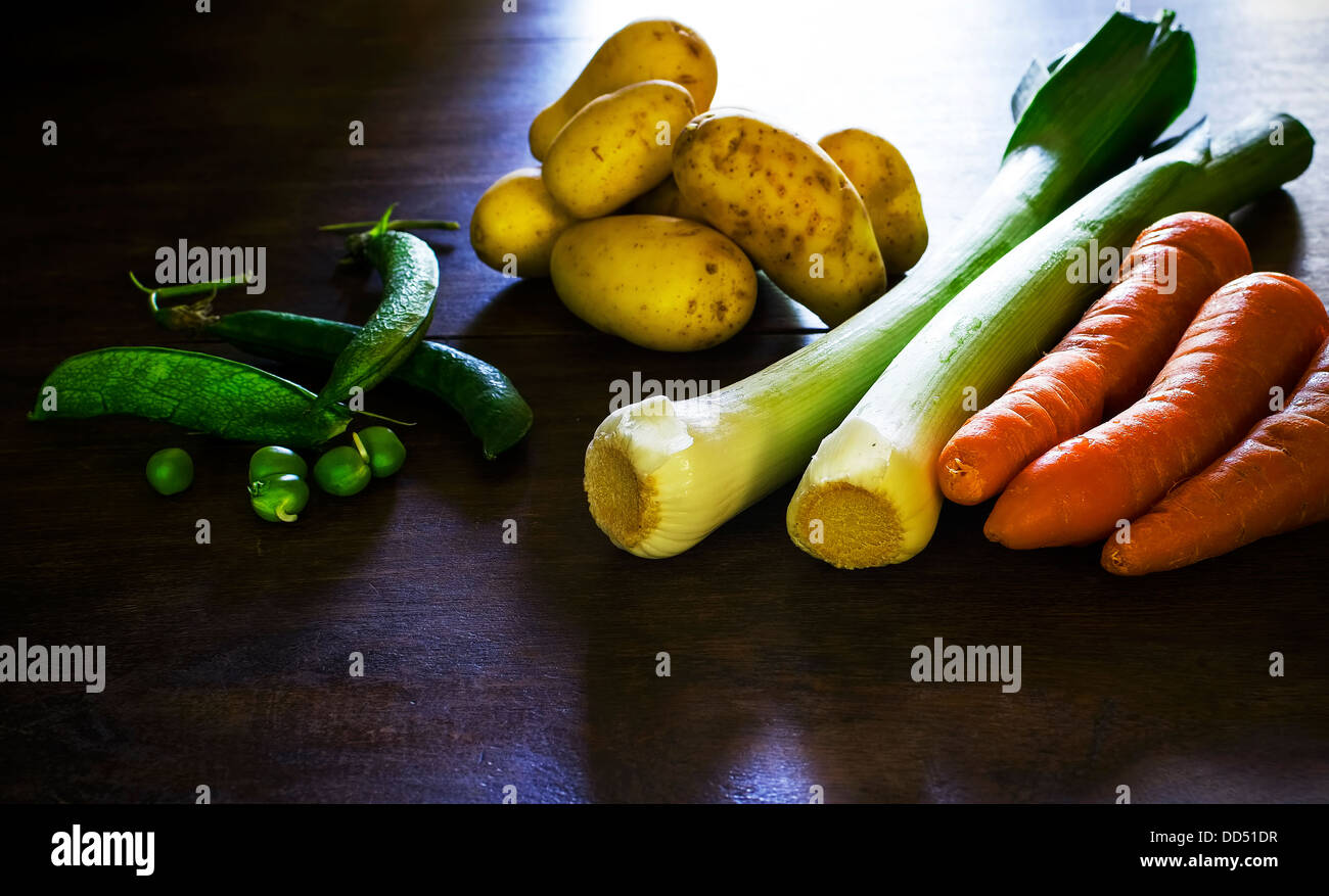 Soup Ingredients Stock Photo Alamy