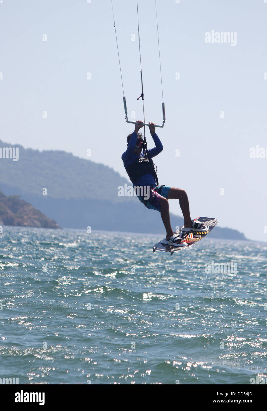Kite surfing Stock Photo Alamy
