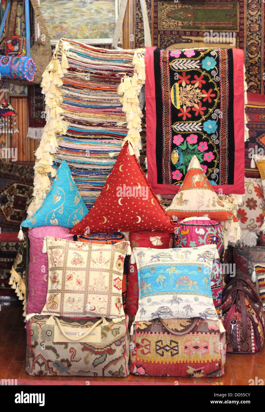 colorful fabrics and textiles Stock Photo Alamy