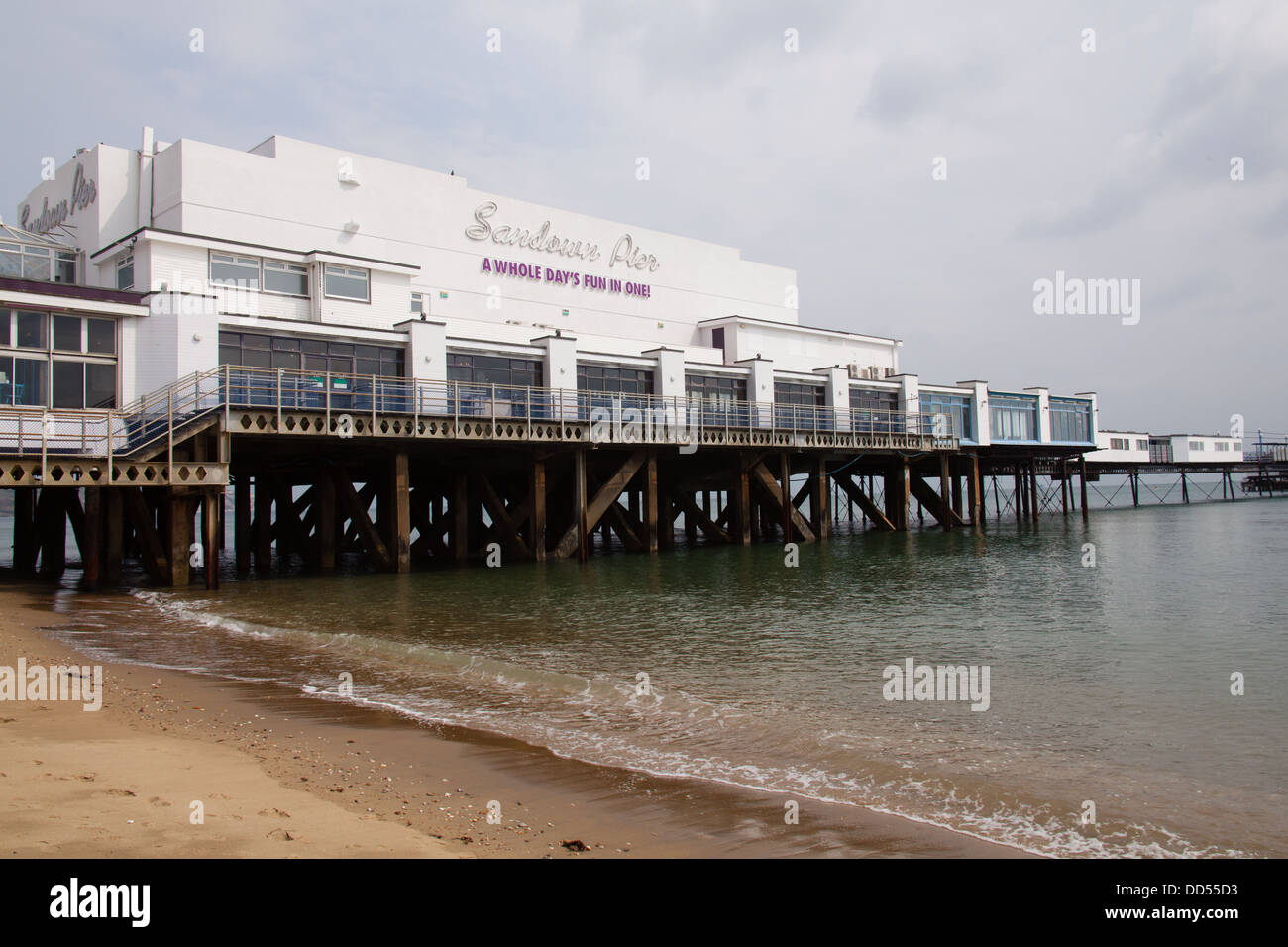 Sandown Pier, Sandown, Isle of Wight, Hampshire, England Stock Photo