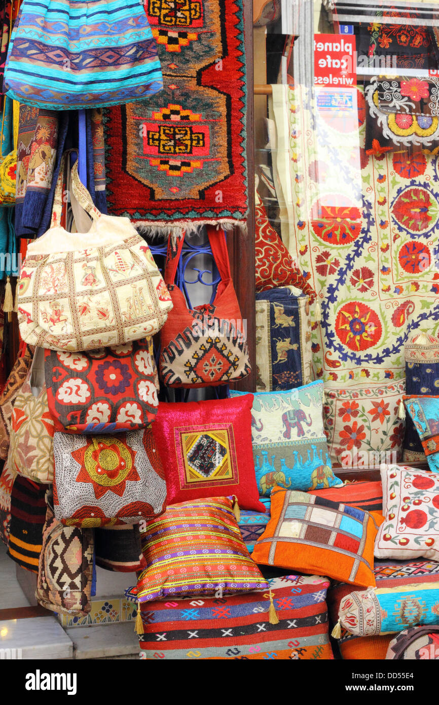 colorful fabrics and textiles Stock Photo Alamy