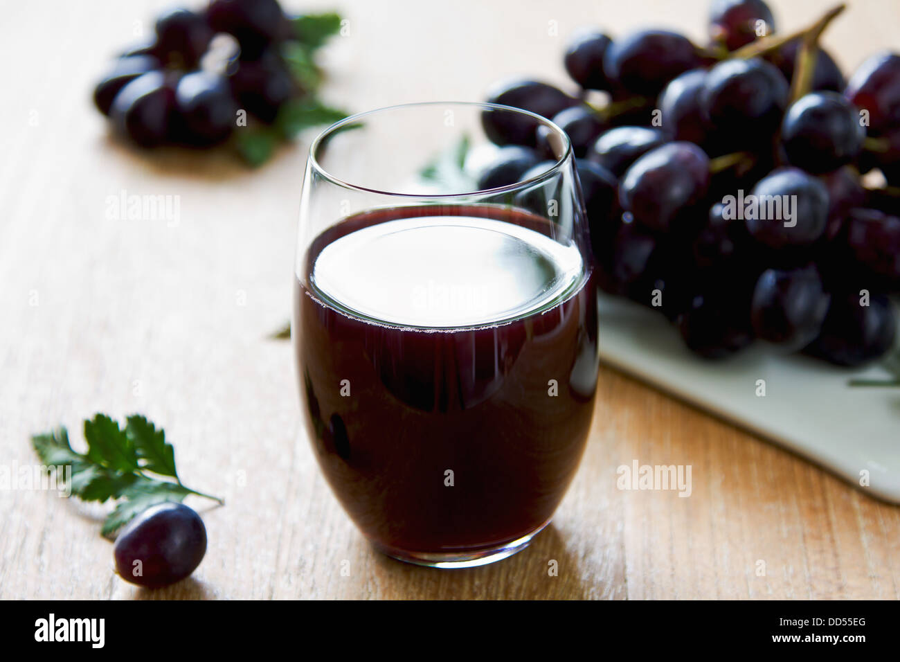 Fresh Grape juice by some Grape vines Stock Photo Alamy