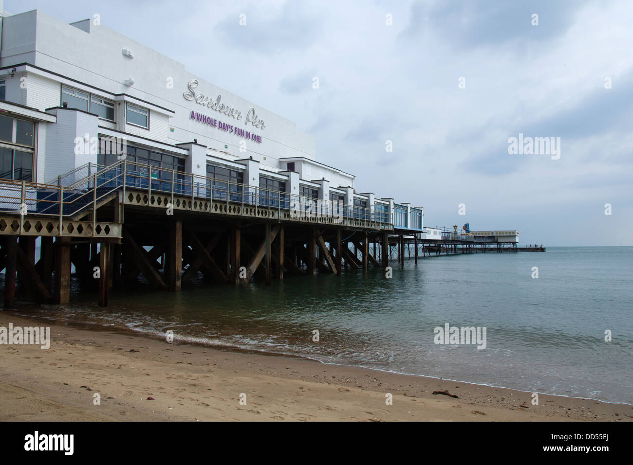 Sandown Pier, Sandown, Isle of Wight, Hampshire, England Stock Photo