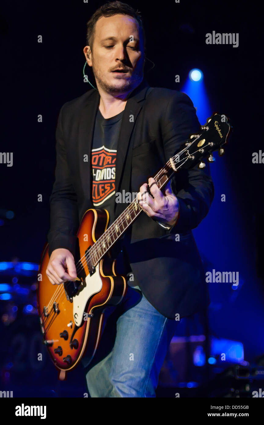 London Ontario, Canada. 25th Aug, 2013. Paul Doucette, rythym guitarist