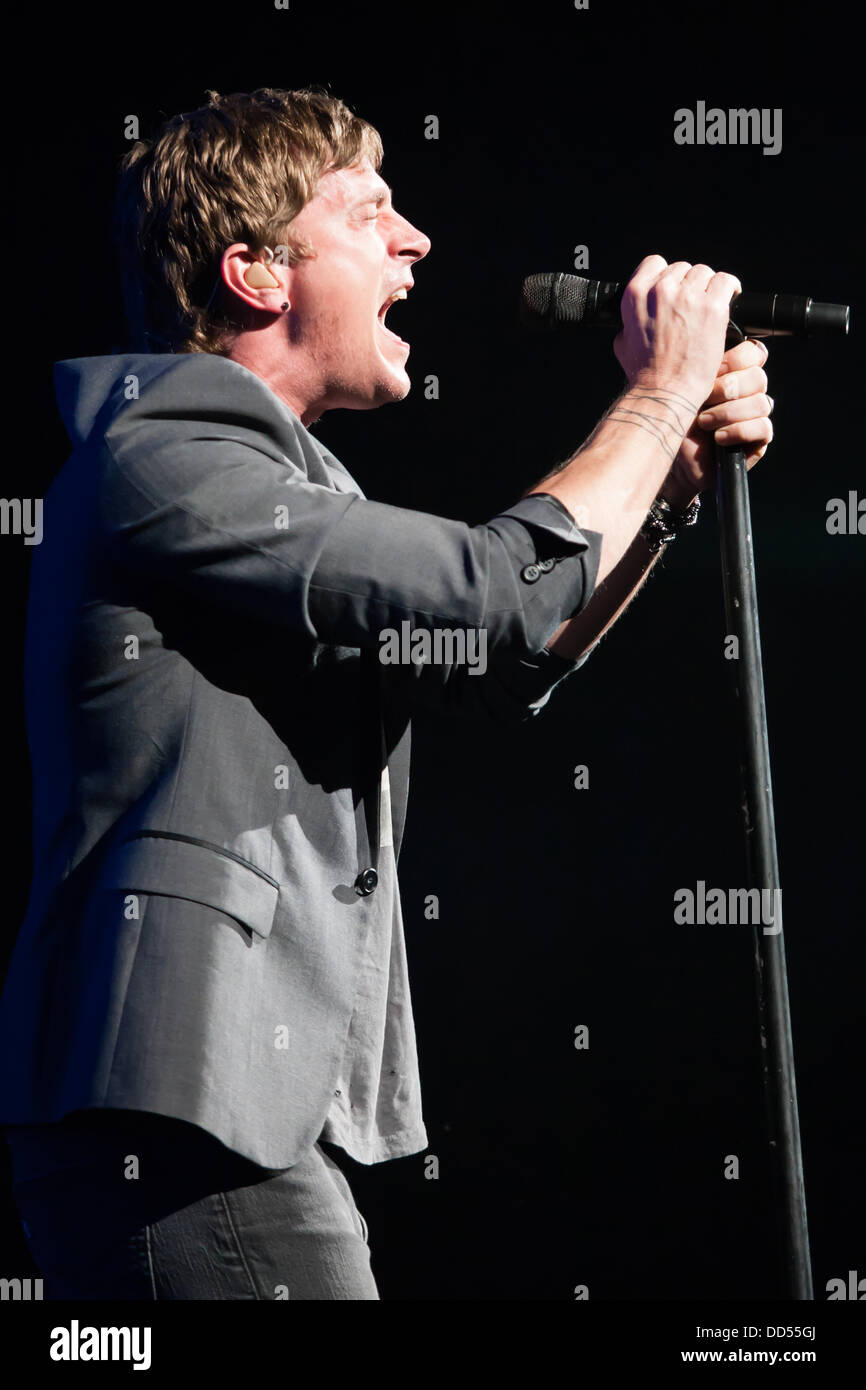London Ontario, Canada. 25th Aug, 2013. Rob Thomas, lead singer of the rock band Matchbox 20
