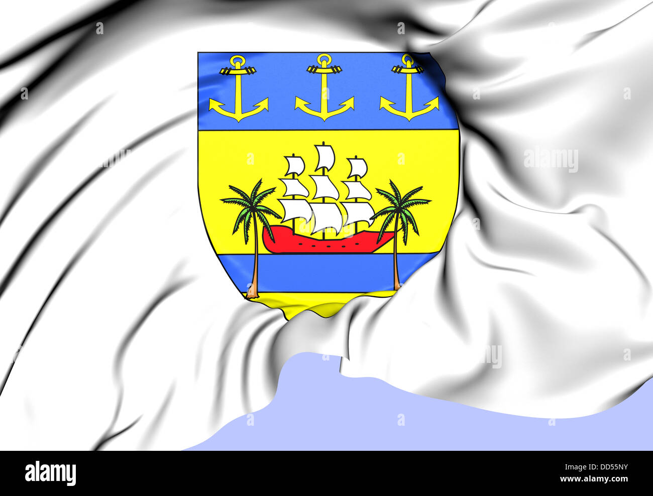 Abidjan Coat of Arms, Cote d'Ivoire. Close Up Stock Photo Alamy