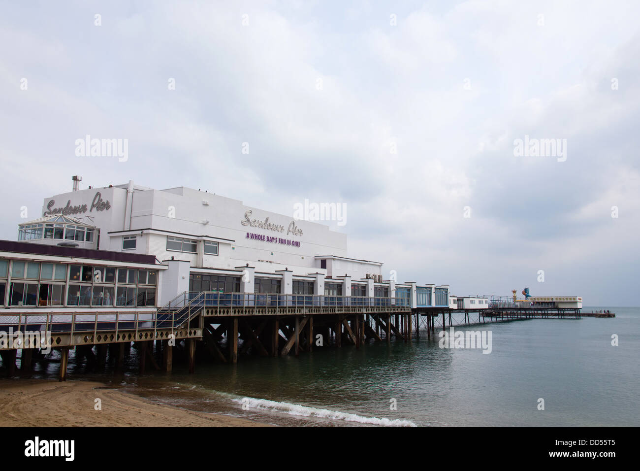Sandown Pier, Sandown, Isle of Wight, Hampshire, England Stock Photo