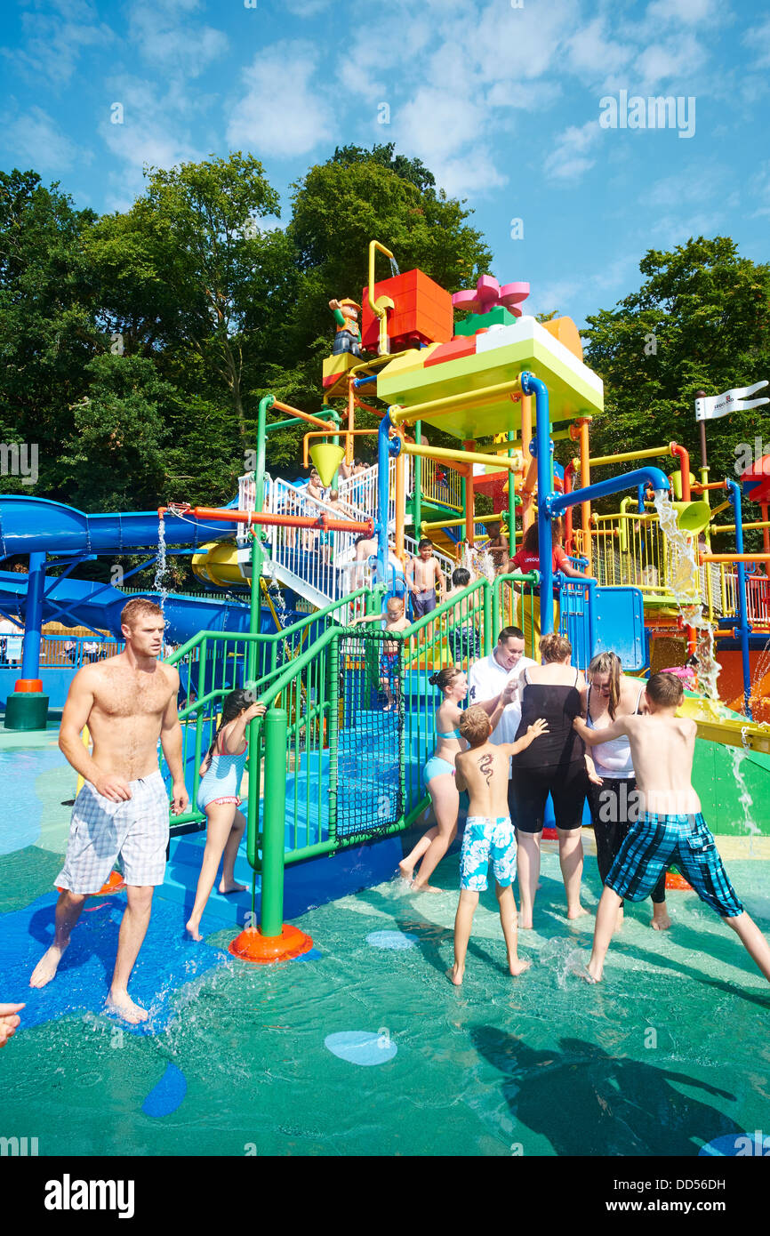 Drench Towers Opened in 2013 Legoland Windsor UK Stock Photo