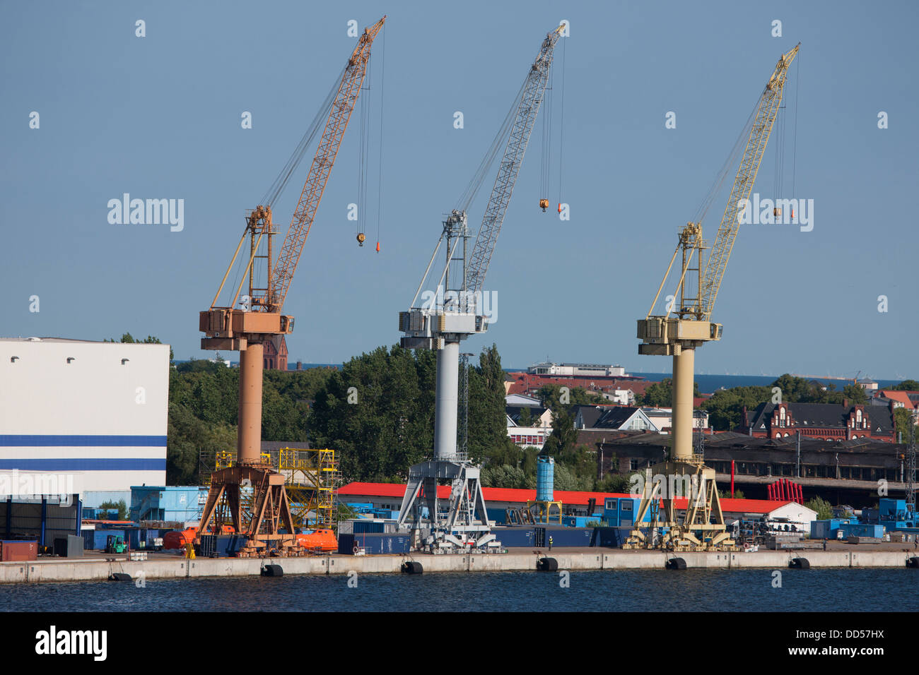 Neptun Werft Warnow Werft Warnemunde Rostock shipyard Germany Stock