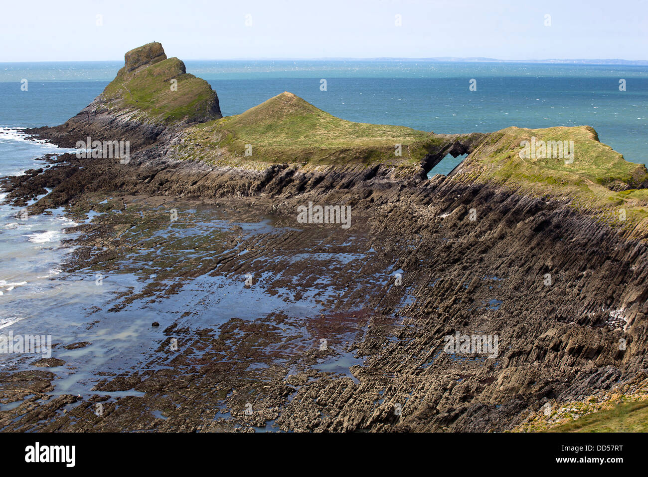 The Worm's Head, Gower Peninsula, Wales Stock Photo Alamy