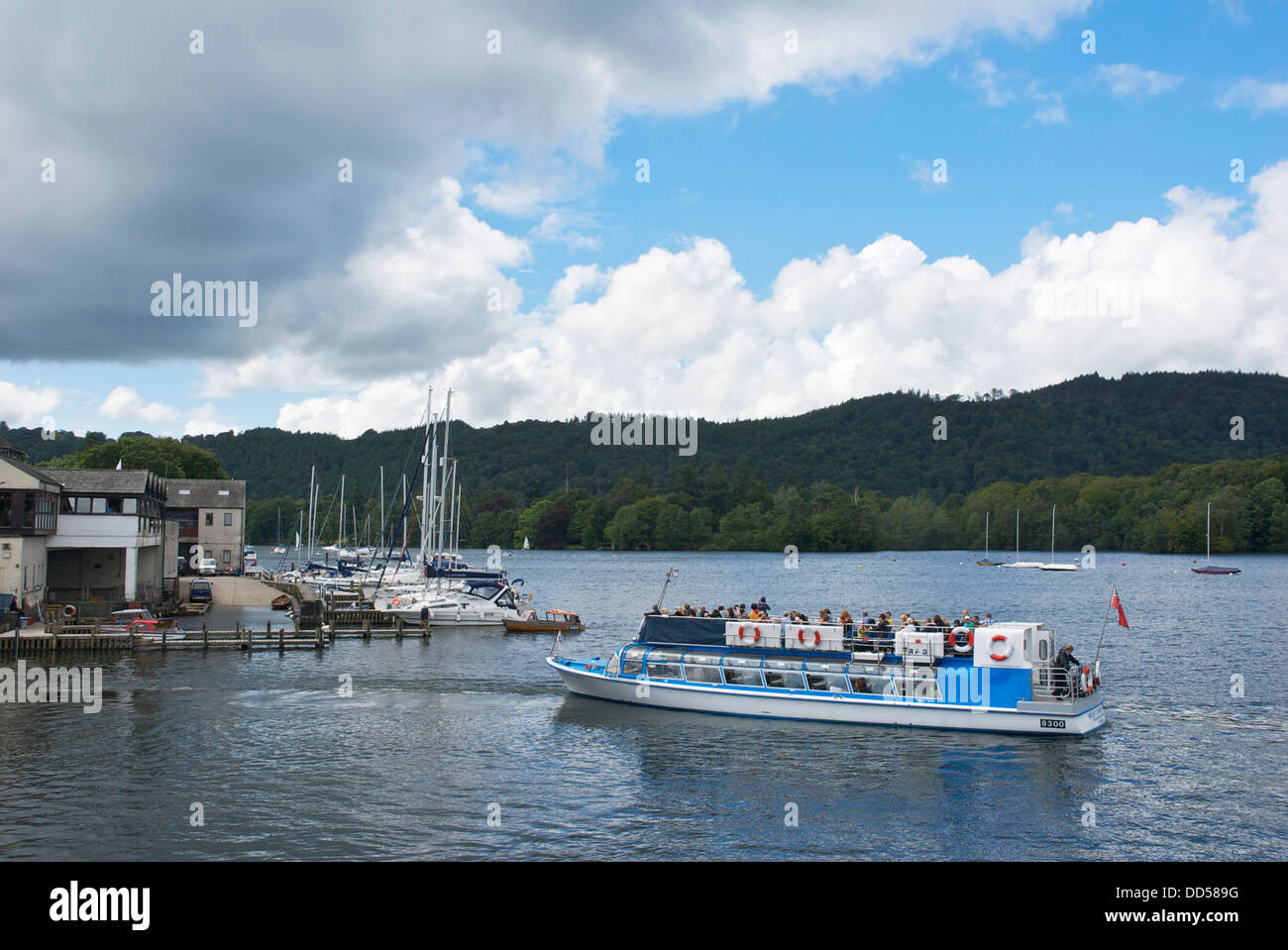 Passenger launch operated by Windermere Lake Cruises, Bowness, Lake