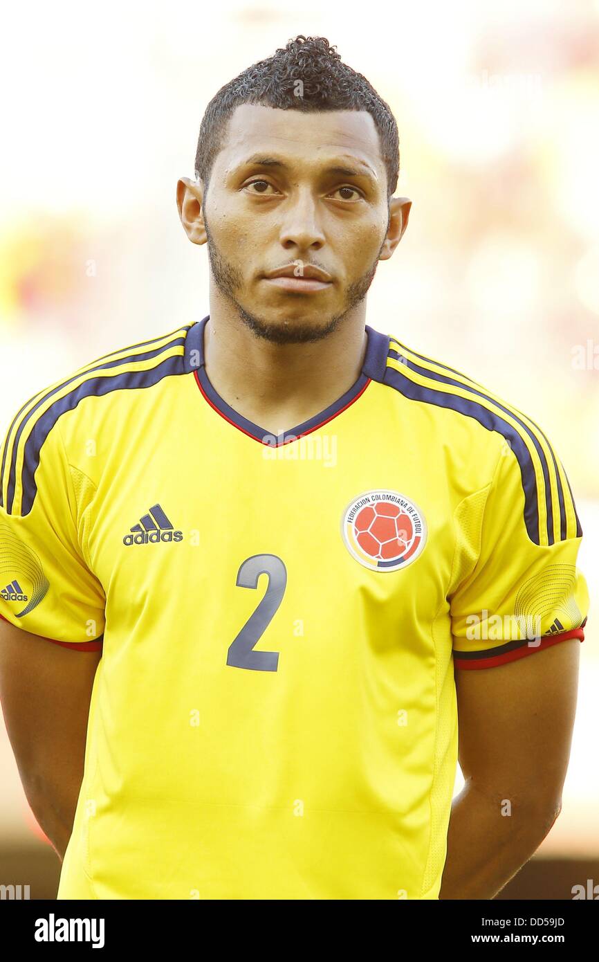 Carlos Valdes (COL), AUGUST 14, 2013 - Football / Soccer : International friendly match between Colombia and Serbia, at the Mini Estadi, Barcelona, Spain, August 14, 2013. (Photo by AFLO) Stock Photo