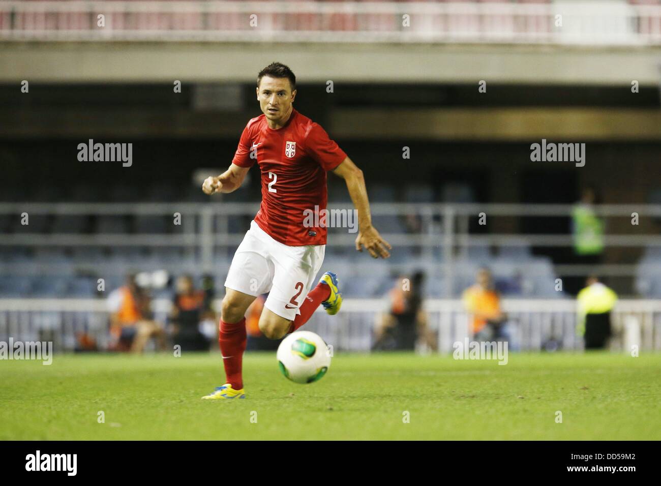 Antonio Rukavina (SRB), AUGUST 14, 2013 - Football / Soccer : International friendly match between Colombia and Serbia, at the Mini Estadi, Barcelona, Spain, August 14, 2013. (Photo by AFLO) Stock Photo