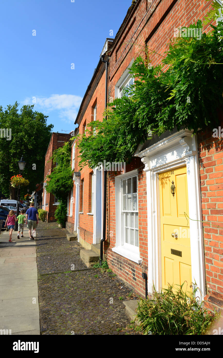 house frontages, Castle Street, Farnham, Surrey, England