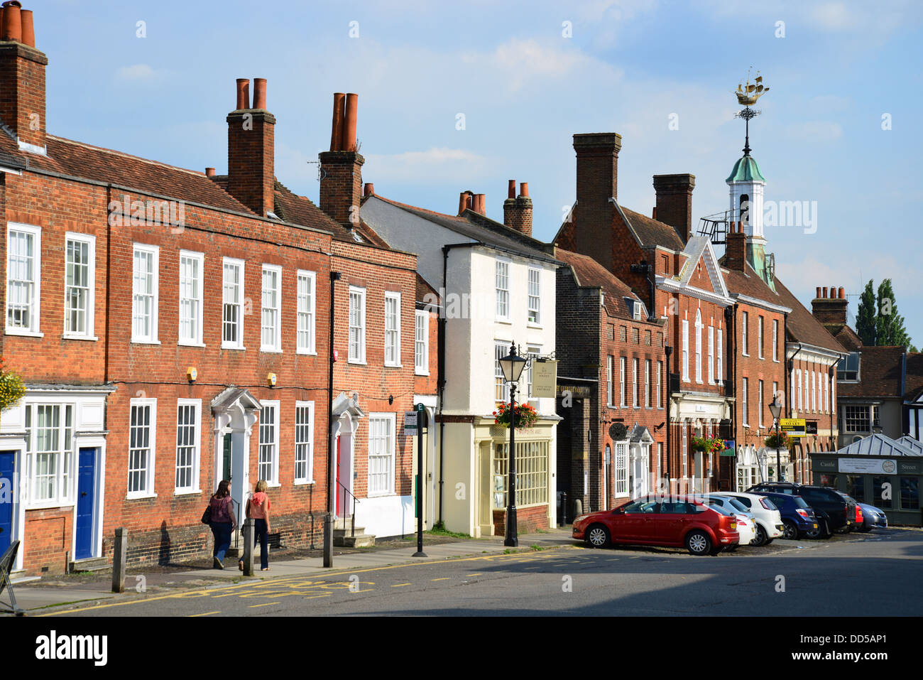 house frontages, Castle Street, Farnham, Surrey, England