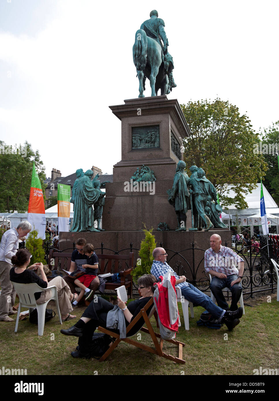 Edinburgh International Book Festival, Charlotte Square, Scotland, UK Stock Photo