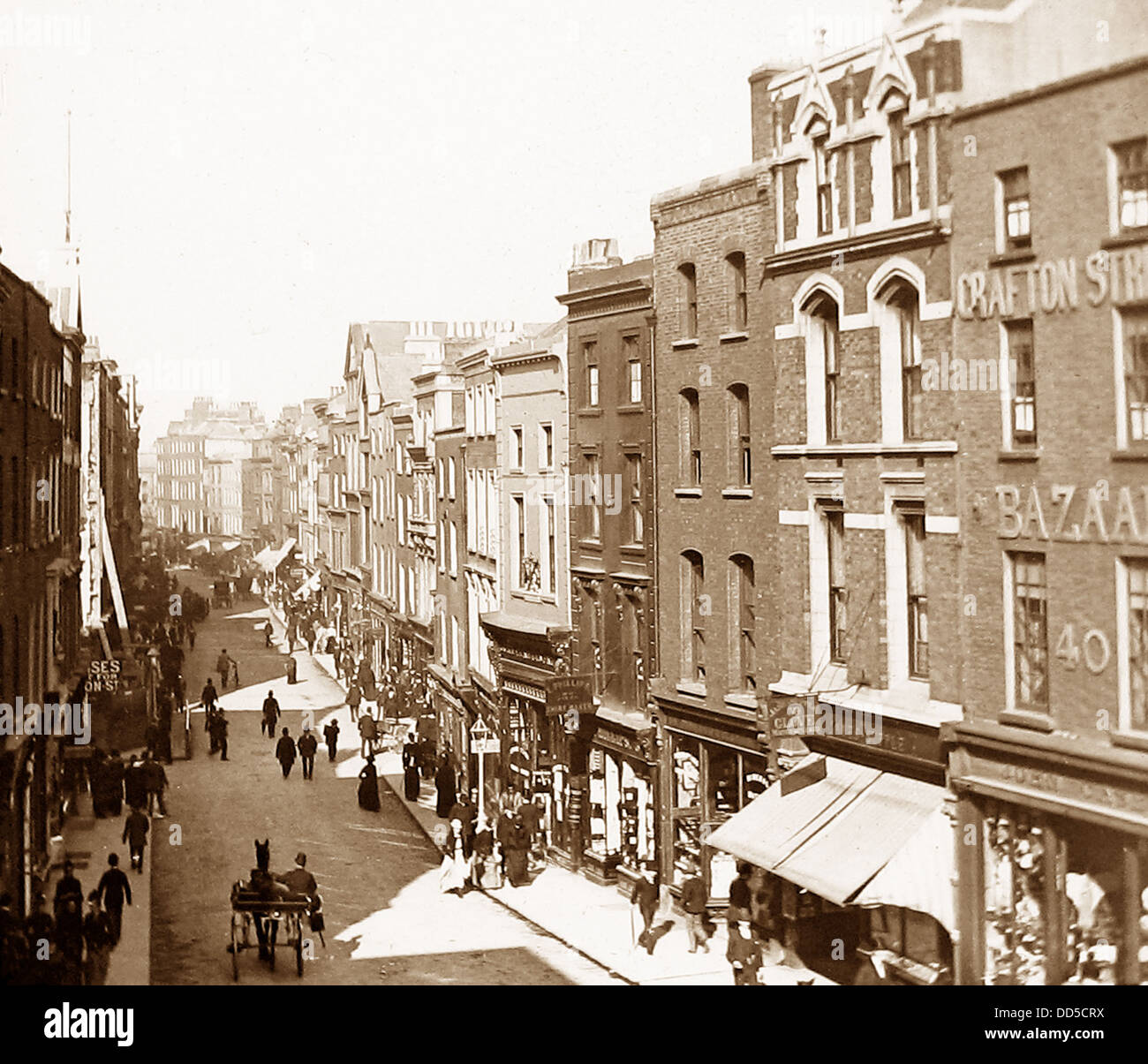 Dublin Grafton Street Victorian period Stock Photo