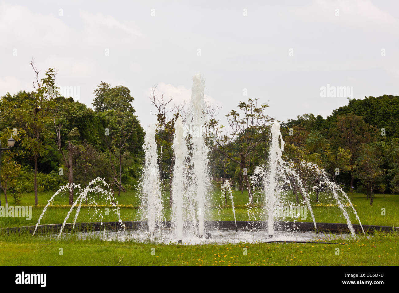 fountain in garden Stock Photo - Alamy