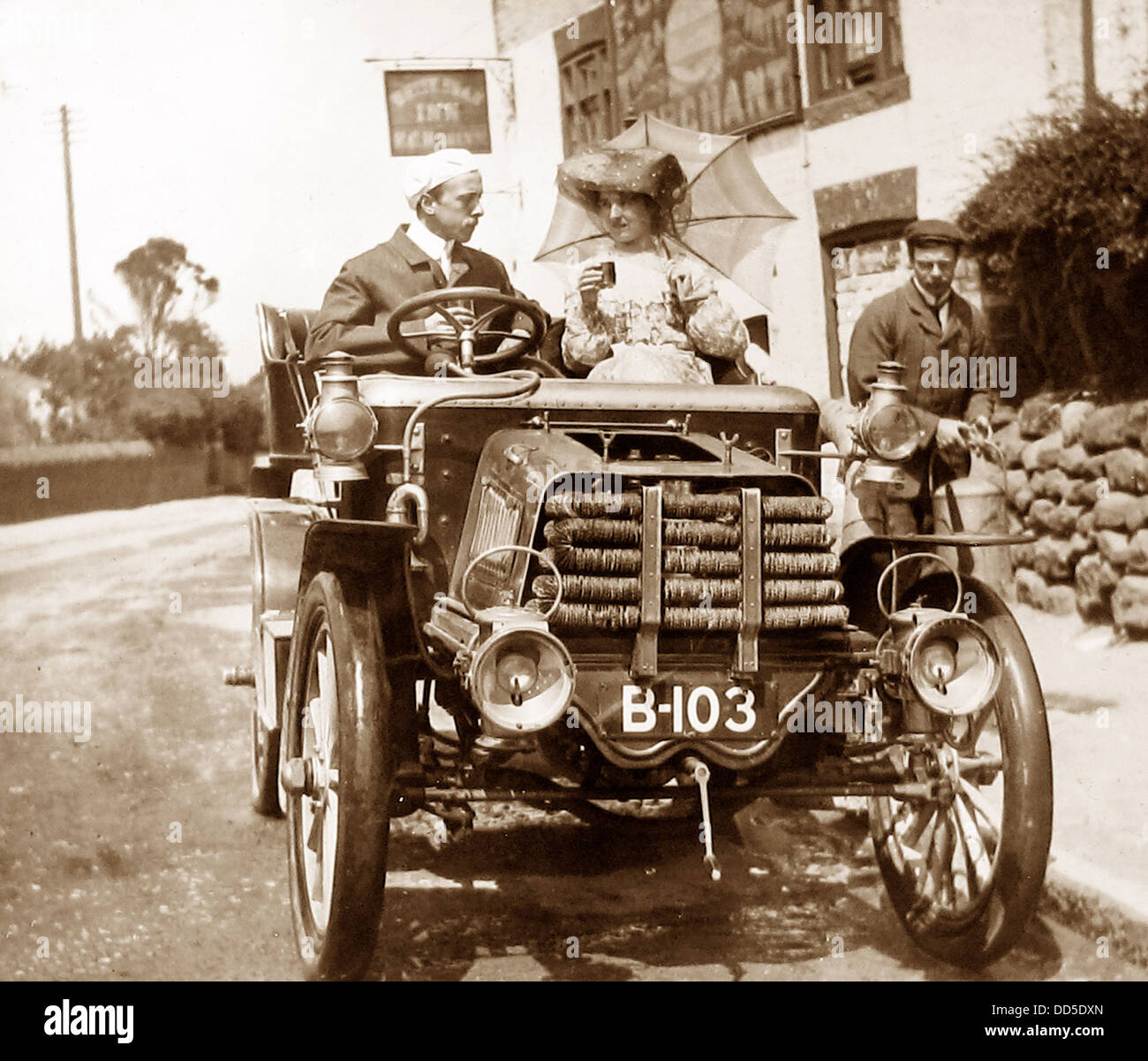 Veteran Car early 1900s Stock Photo