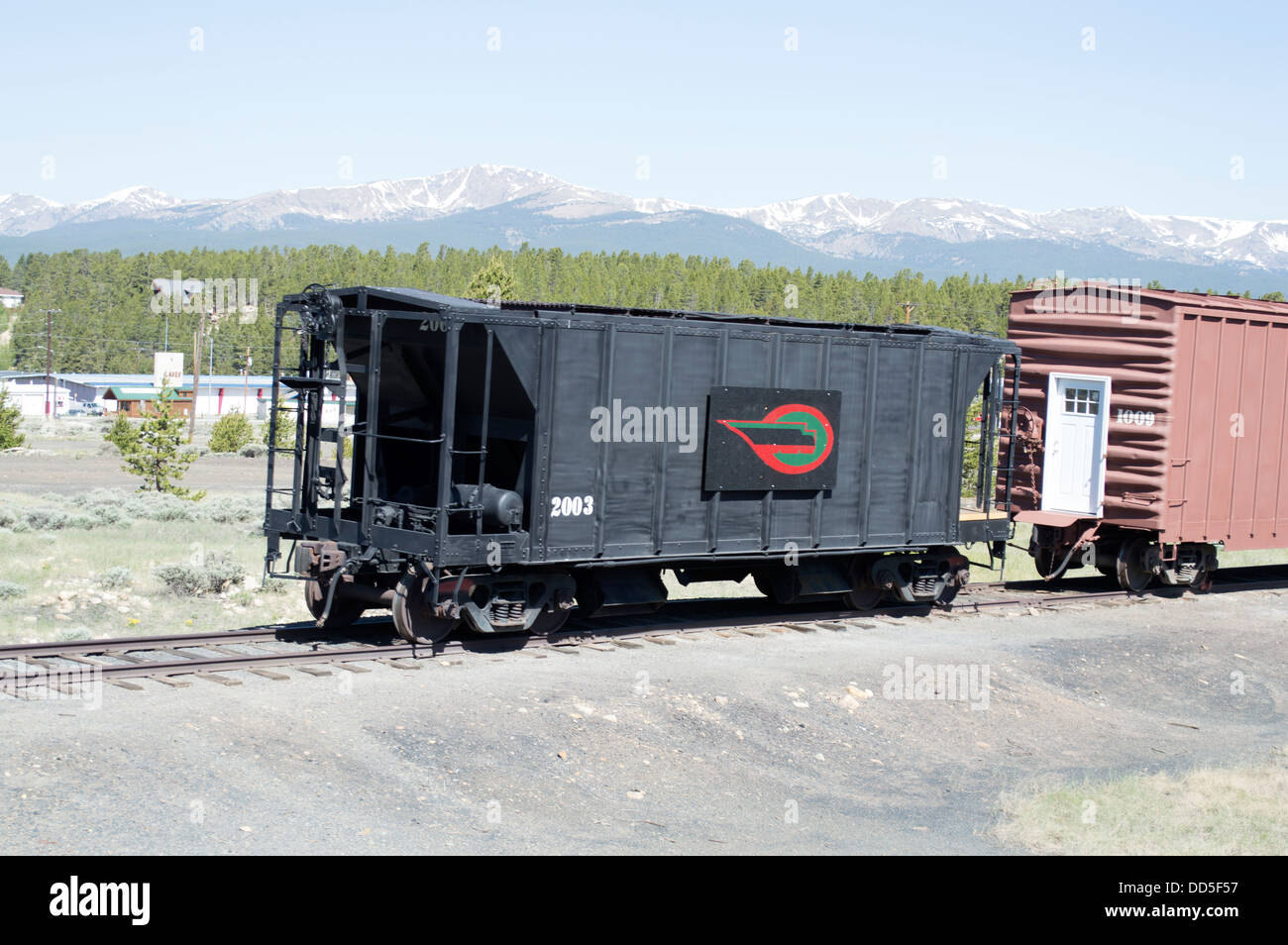 The scenic Leadville colorado railroad, out of Leadville, Colorado USA Stock Photo