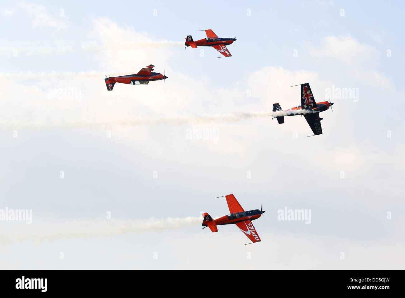 The Blades (former red arrow pilots) pictured at Wings and Wheels