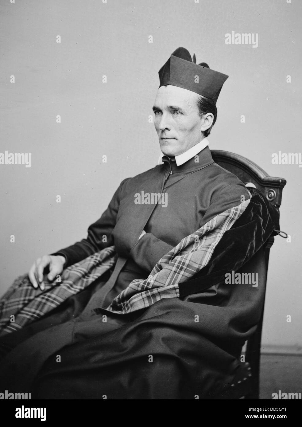 Father McGuire of Georgetown University in 1866 Stock Photo