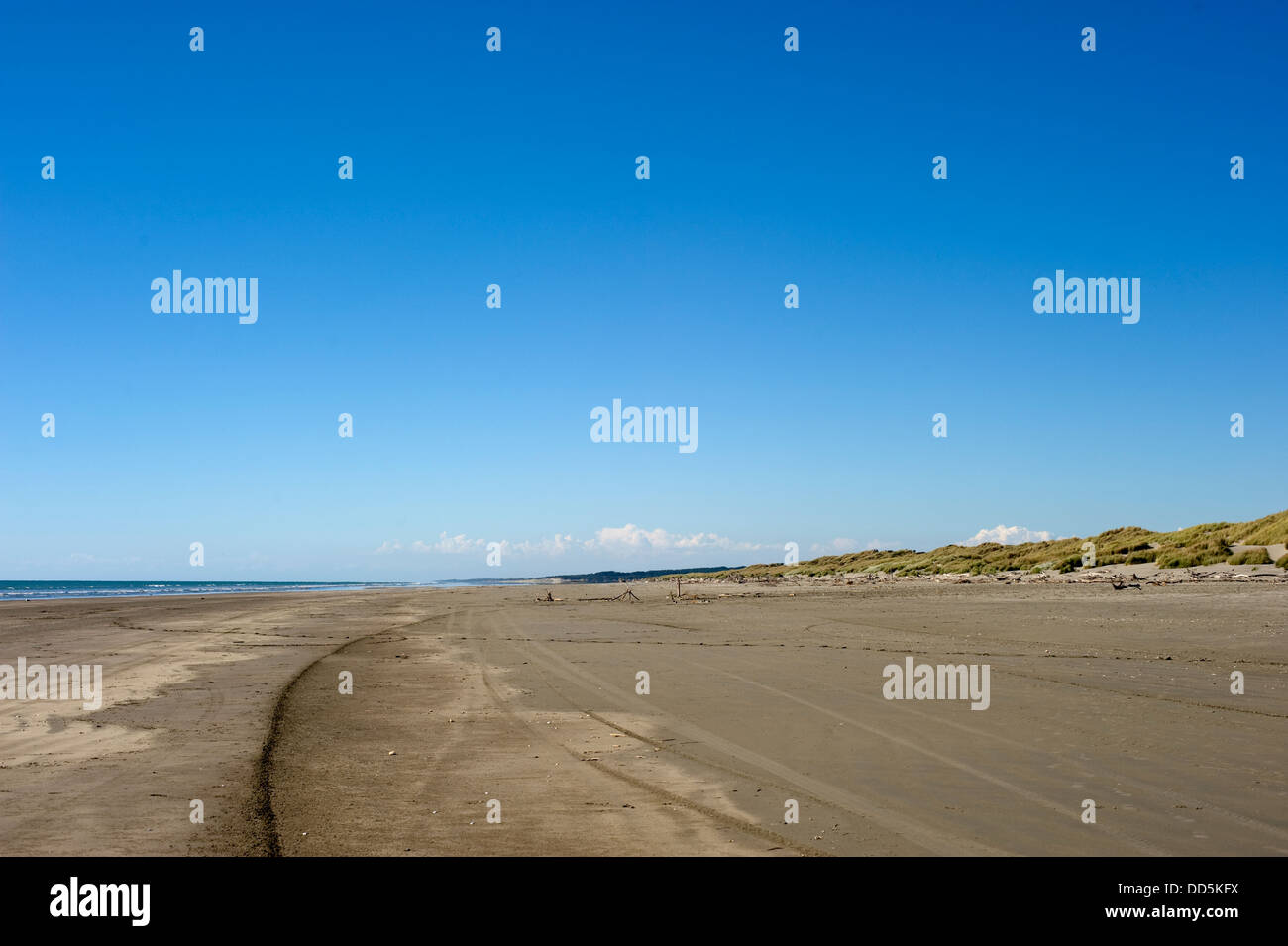 New Zealand beach - Waikawa Beach Stock Photo