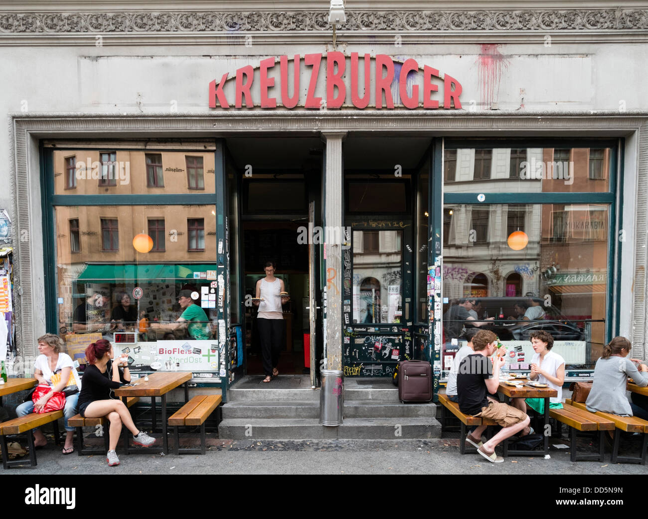 Kreuzburger cafe / restaurant in bohemian district of Kreuzberg in