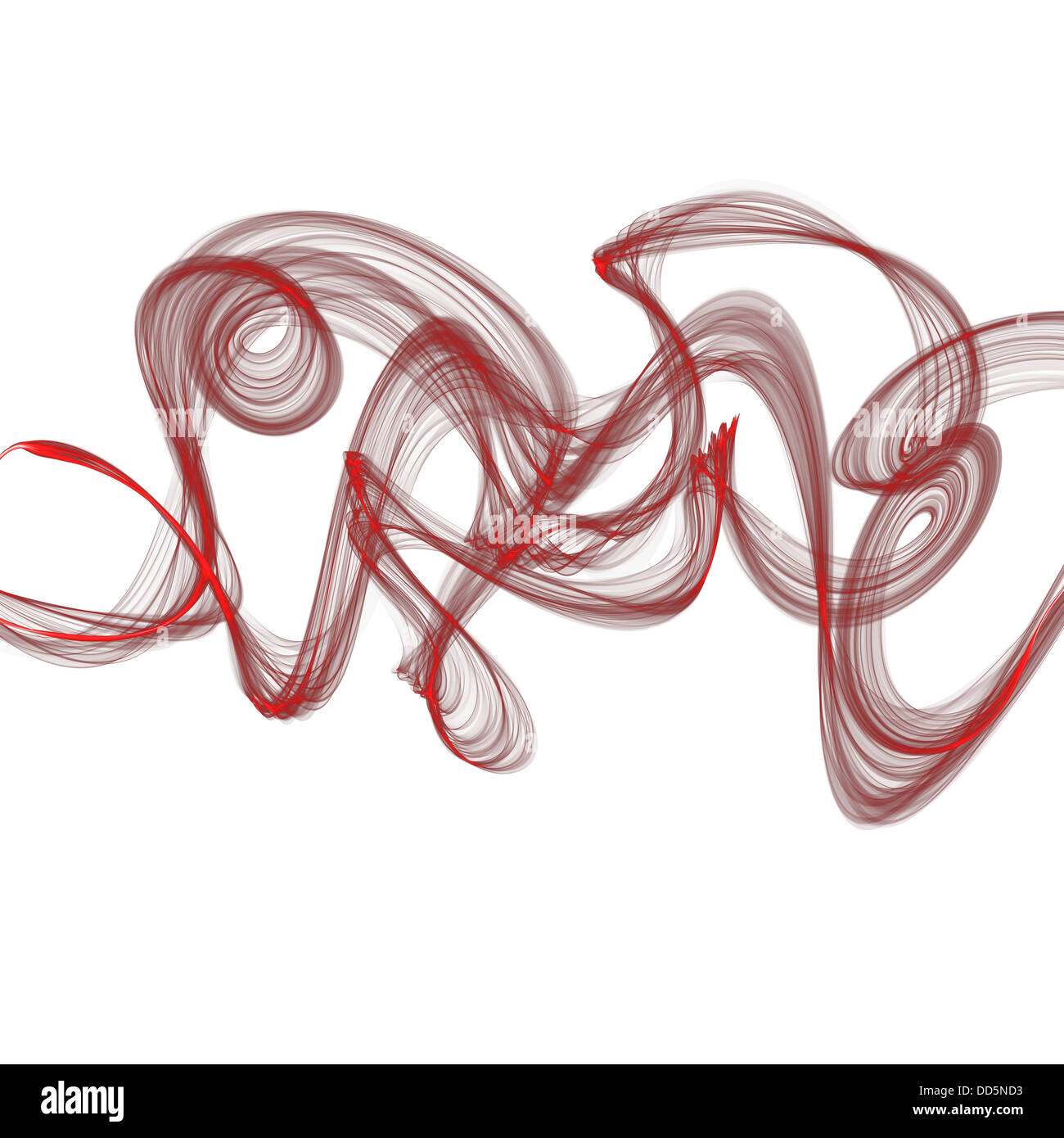 abstract red ribbon waves Stock Photo - Alamy