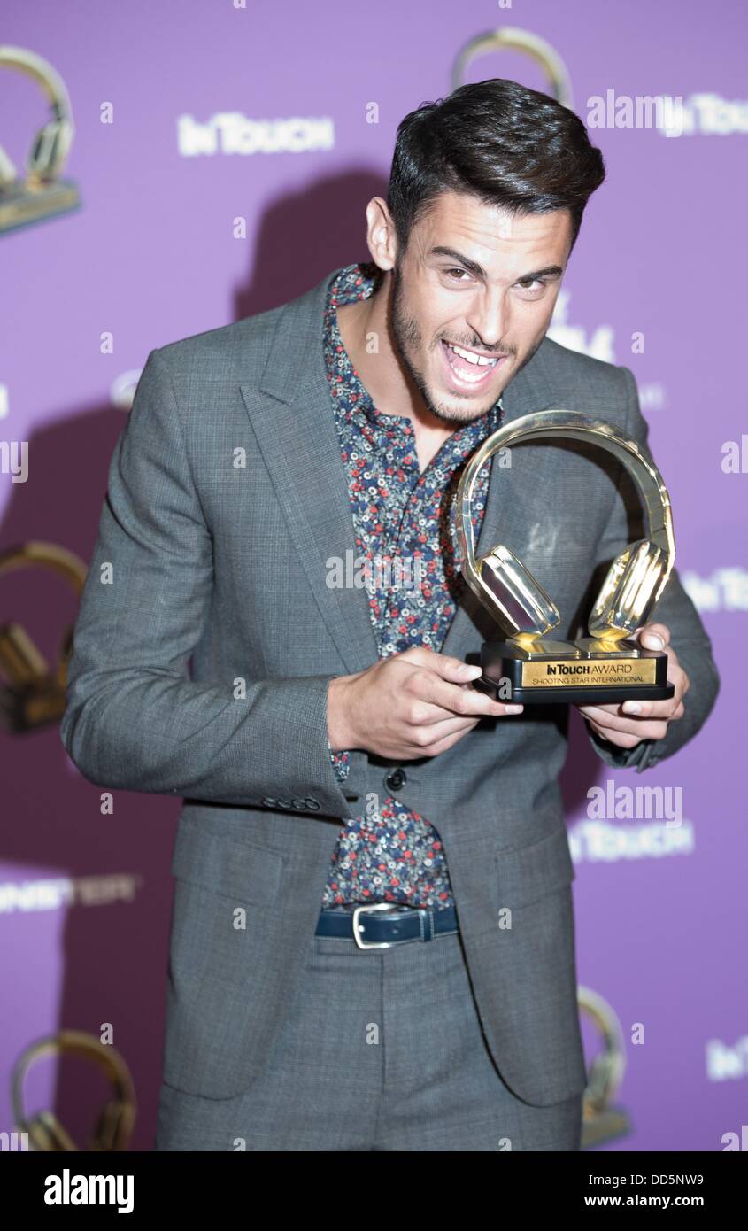 French model and musician Baptiste Giabiconi poses with the ‘Shooting