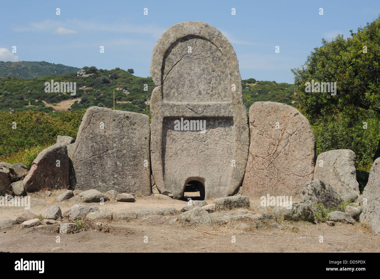 The tomb of giants S'ena and Thomes at the island of Sardinia, Italy Stock Photo Alamy