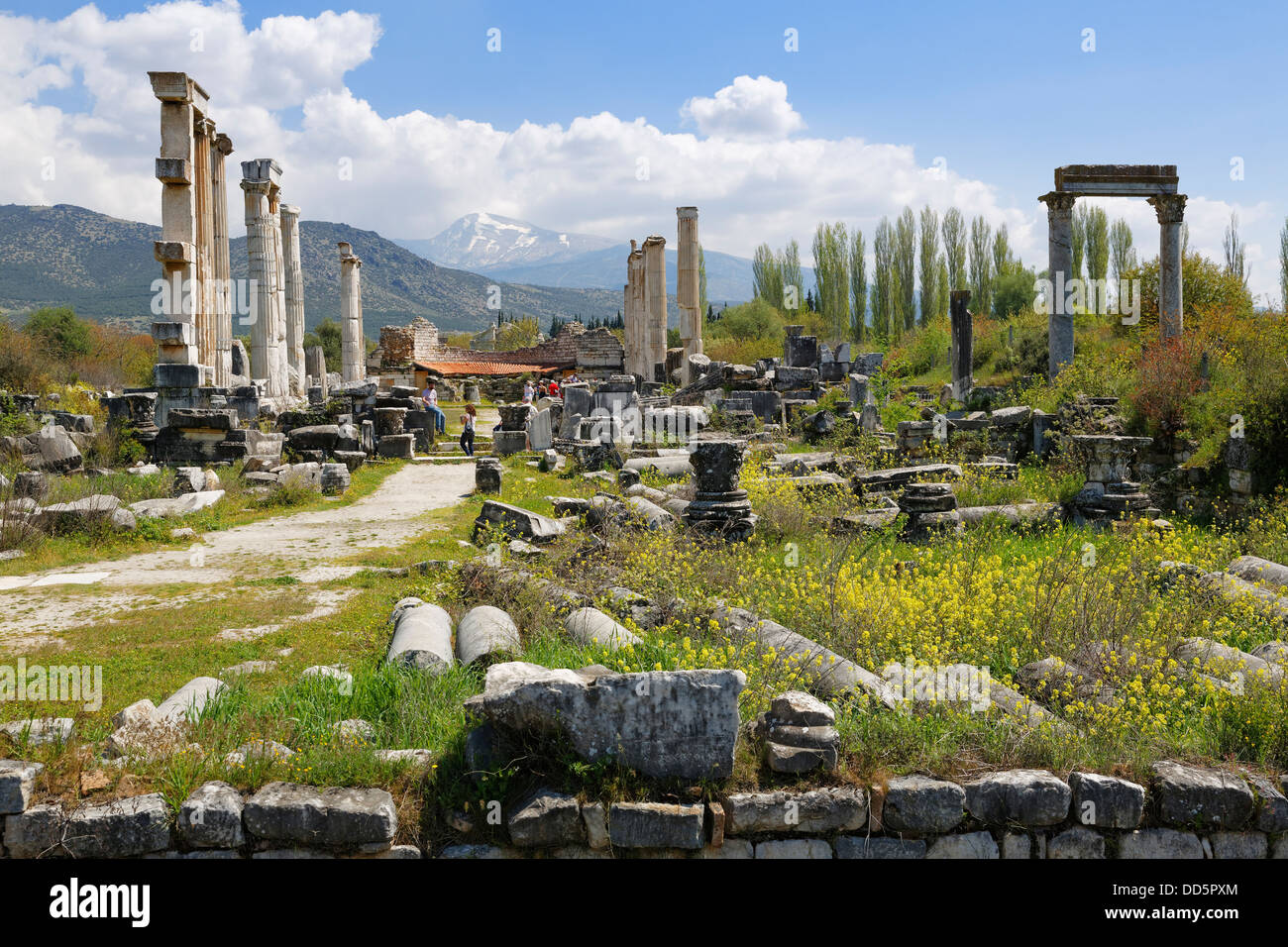 Turkey, View of Temple of Aphrodite Stock Photo