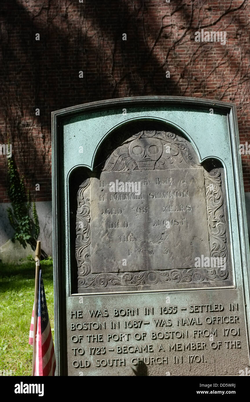 Old Granary Burying Ground, Boston, USA Stock Photo - Alamy