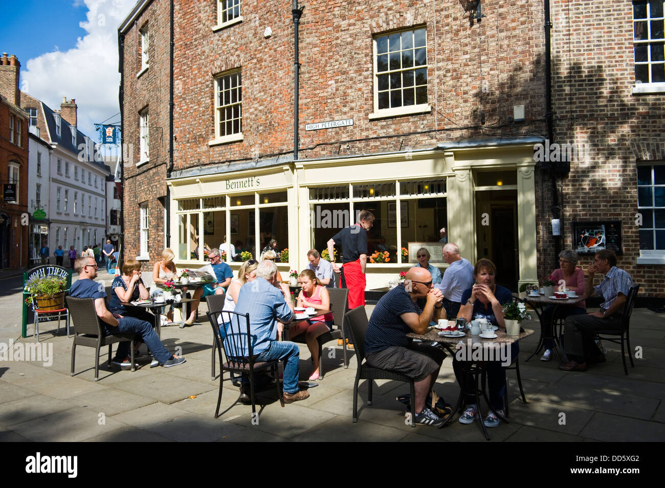BENNETT'S cafe at High Petergate in city centre of York North Yorkshire England UK Stock Photo