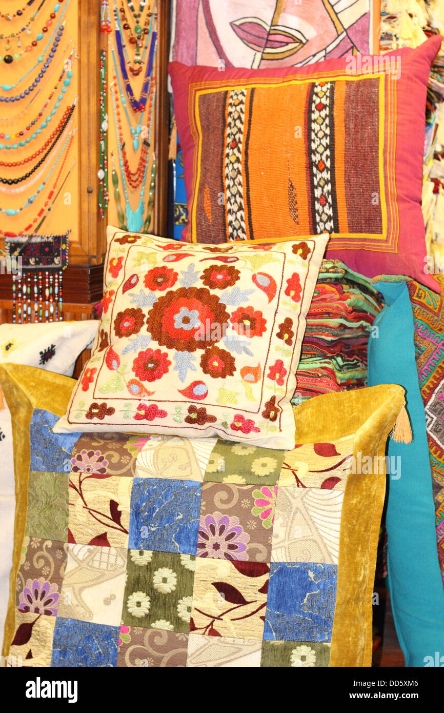 colorful fabrics and textiles Stock Photo Alamy