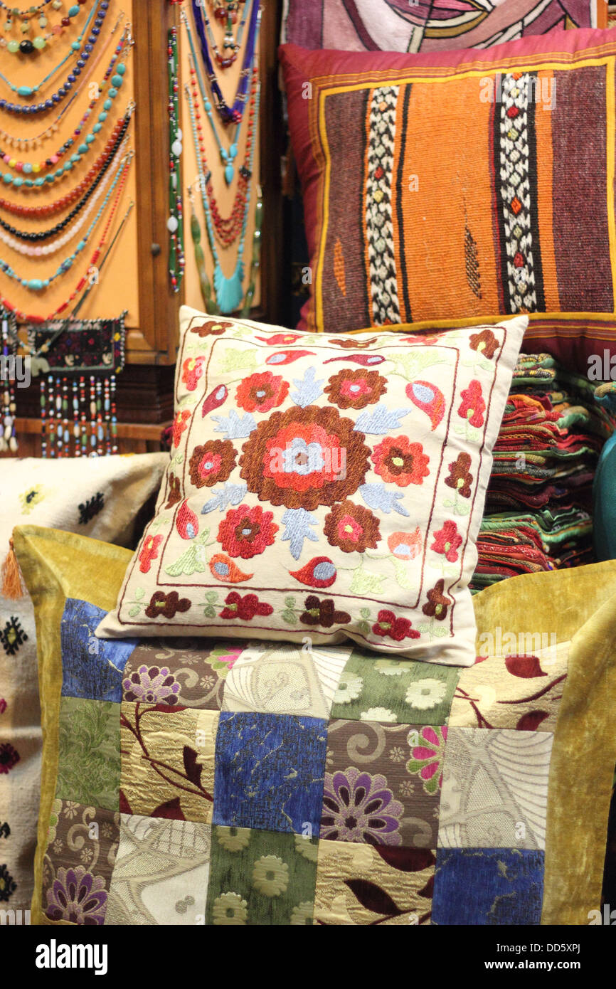 colorful fabrics and textiles Stock Photo Alamy