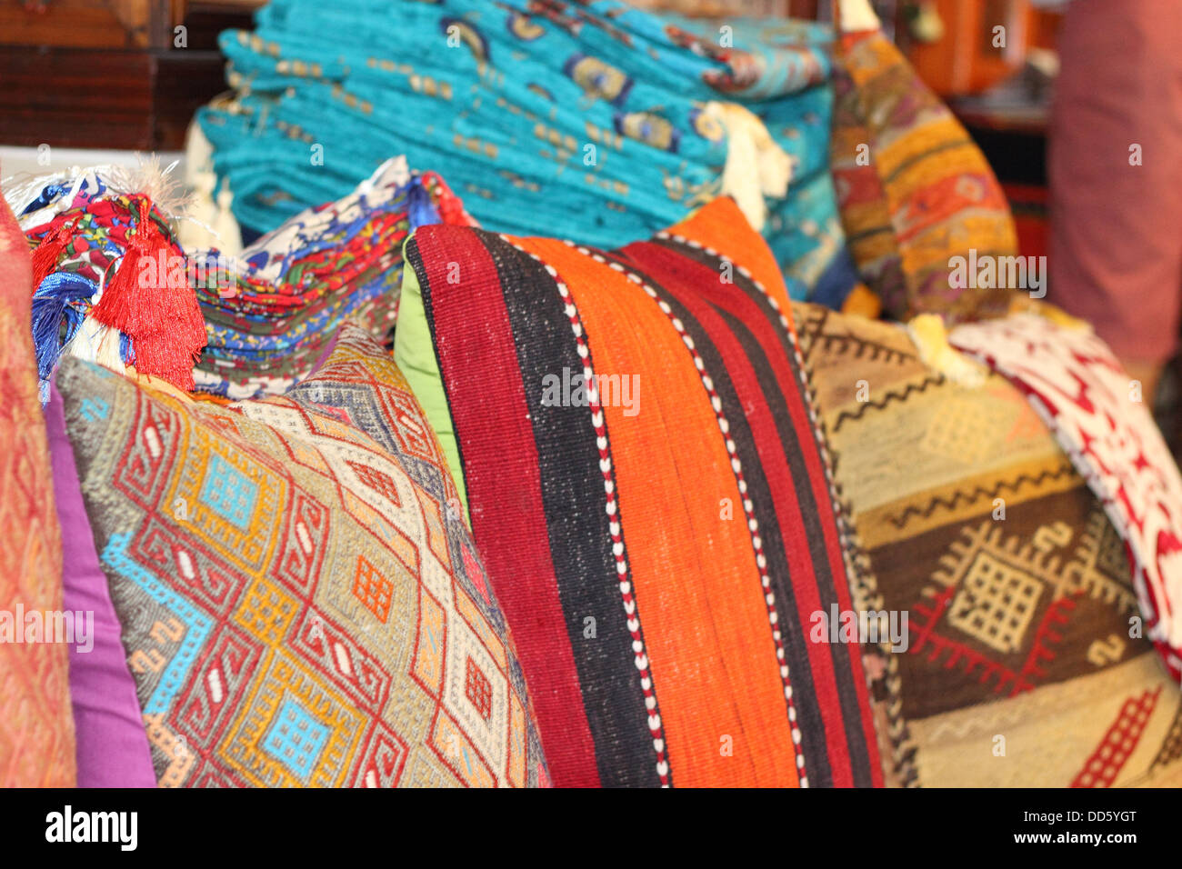 colorful fabrics and textiles Stock Photo Alamy