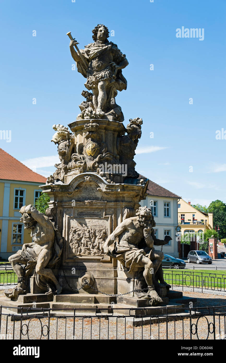 Statue of Frederick William, Elector of Brandenburg, Rathenow, Germany Stock Photo
