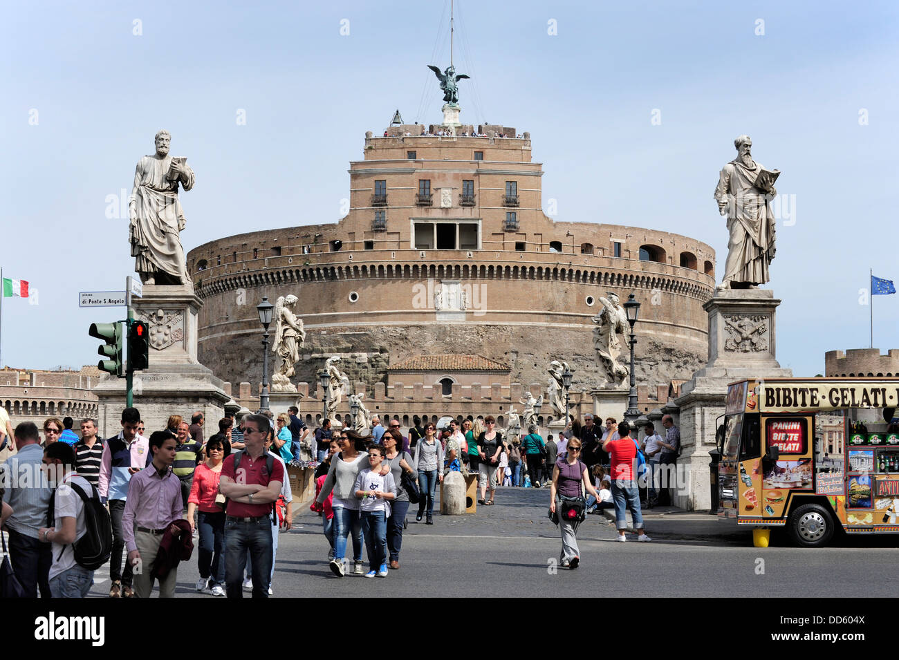 Italy, Rome, View of Castel Sant'Angelo Stock Photo - Alamy