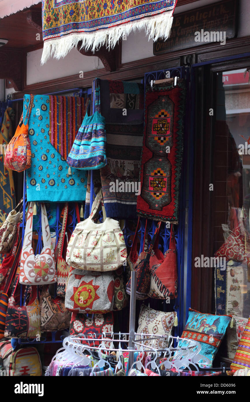 colorful fabrics and textiles Stock Photo Alamy