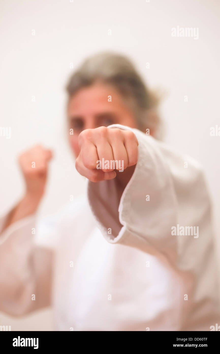 Mature caucasian woman martial arts hires stock photography and images Alamy