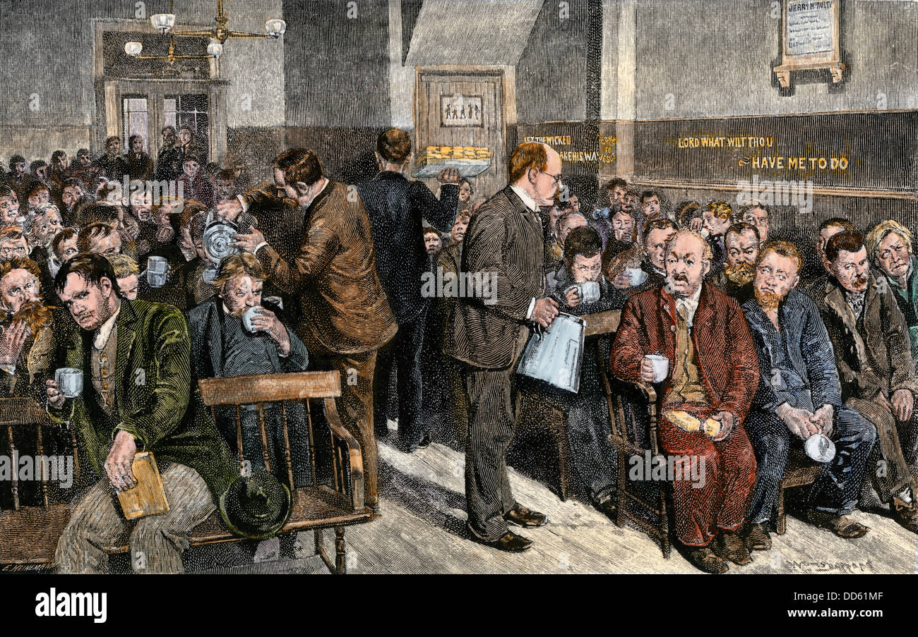 Coffee night for the homeless and poor at Water Street Mission in New