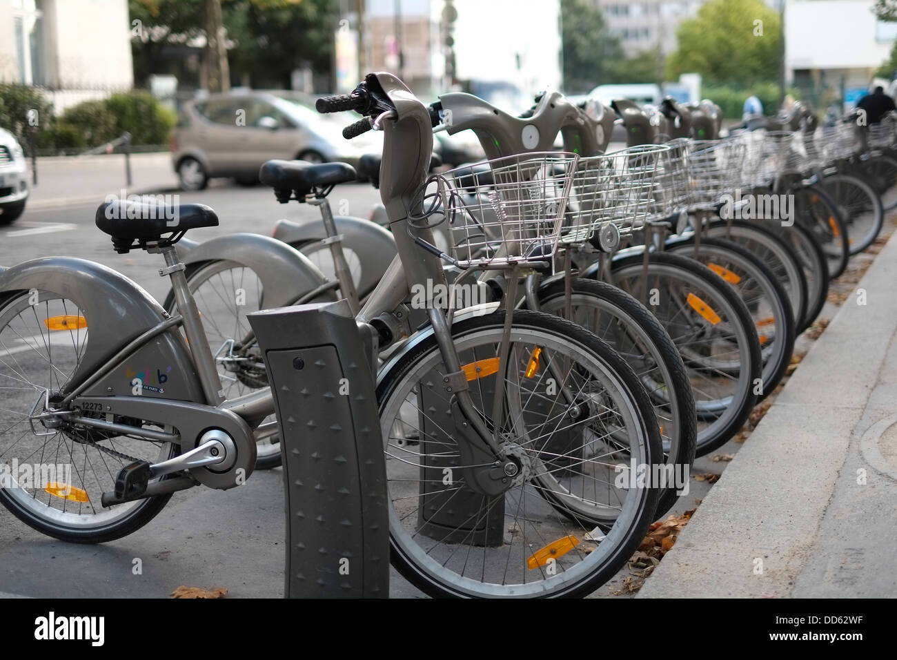 Rental bikes in Paris, France Stock Photo Alamy