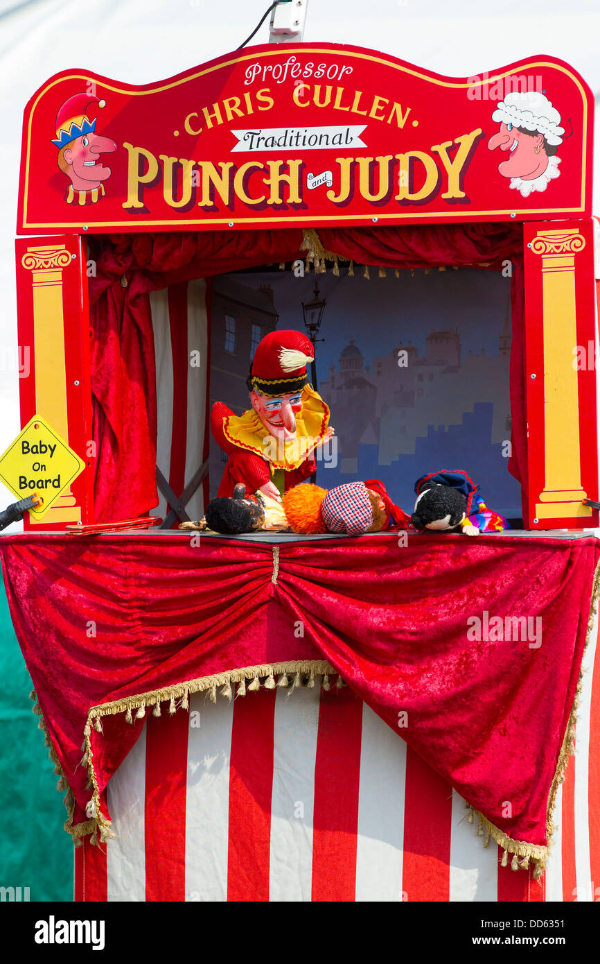Punch and Judy Show at a country fayre Stock Photo Alamy